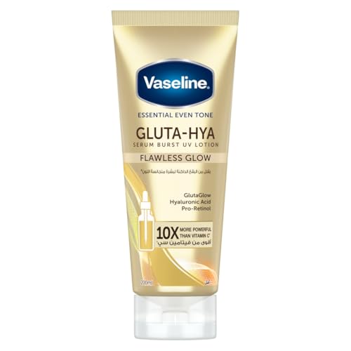 Vaseline Even Tone Body Lotion with Flawless Glow Glycolic Serum UV-Protected Health Care