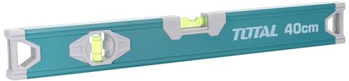 Total 40 cm Spirit Level with 2 Vials - Aluminum Frame for Accurate Measuring