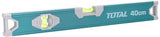 Total 40 cm Spirit Level with 2 Vials - Aluminum Frame for Accurate Measuring