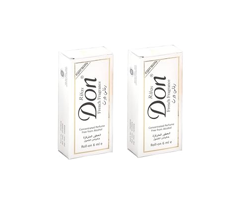 Rifas Don Concentrated Perfume Roll-On – Alcohol-Free 6ml (Pack of 4)