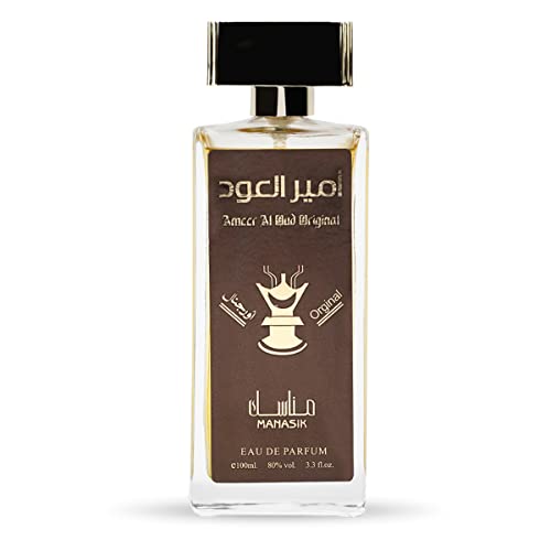 MANASIK Ameer Al Oud Premium Perfume Spray for Men - 100ml | Fresh & Soothing Long-Lasting Fragrance