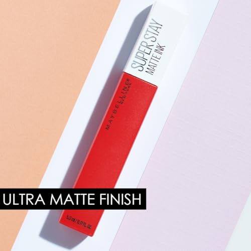 Maybelline New York Superstay Matte Ink Liquid Lipstick - Pink Edition, 165 Success, Long-Lasting, Transfer-Proof
