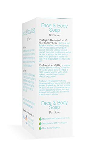 Hyalogic Hyaluronic Acid Face & Body Bar Soap - 4 Oz