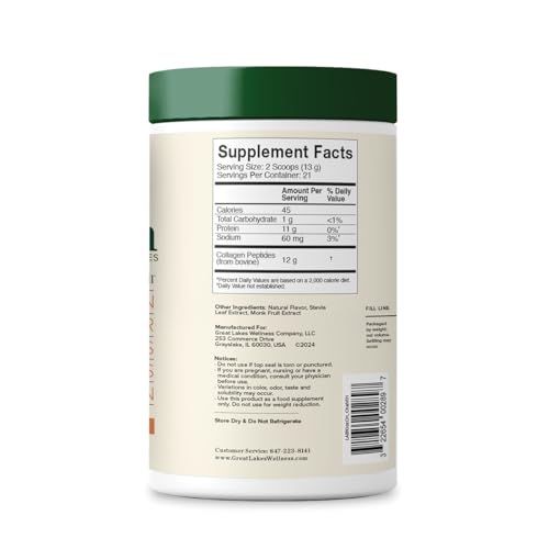 Great Lakes Wellness Chai Flavored Collagen - 283g