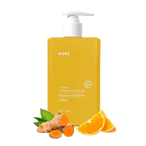Turmeric & Vitamin C Cream Face Body Lotion – Firming, Brightening, and Moisturizing Skin Care 300ml