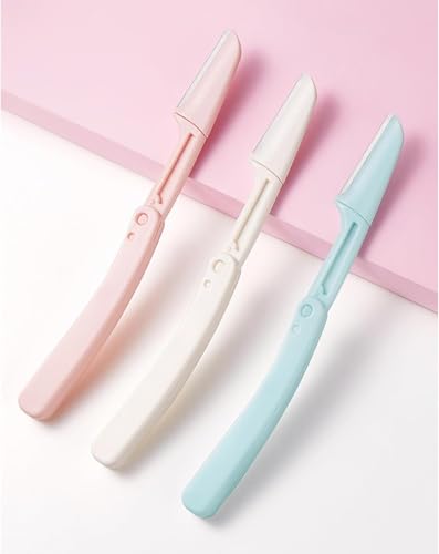 Tazweeq Eyebrow Razor for Women - 3 Piece Set, Facial Hair Removal, Dermaplaner Razors for Women and Men