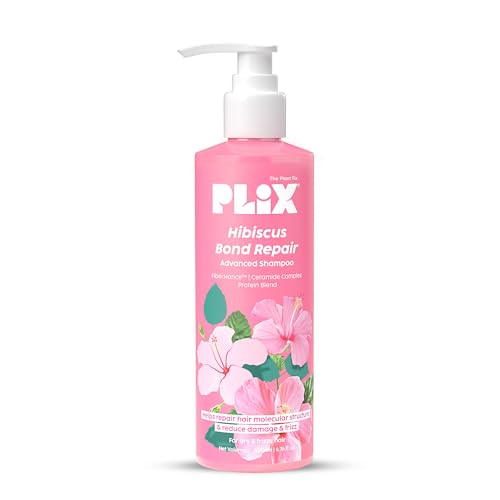 Plix The Plant Fix Hibiscus Bond Repair Advanced Shampoo (200ml) - For Damaged & Frizzy Hair