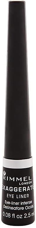 Rimmel Exaggerate Liquid Eyeliner - 100% Black - Precise & Long-lasting