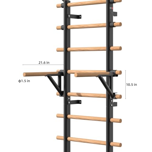 Double Bar Bracket - Heavy Duty Mounting Bar for Fitness Home Gym Equipment & Office Use