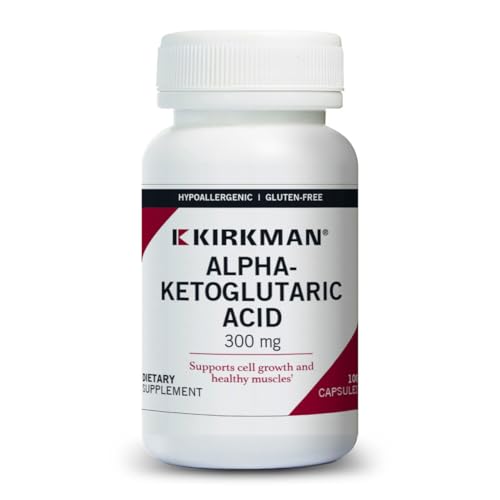 Kirkman Alpha Ketoglutaric Acid 300 mg - 100 Capsules for Energy Metabolism