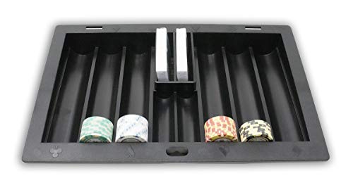 Da Vinci Plastic Poker Dealer Chip Tray for Casino Blackjack Table - Professional Chip Organizer
