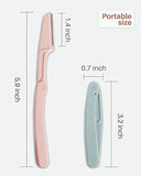 MAKINGTEC Eyebrow Razor for Women & Men | 15 Pcs Dermaplane for Face, Foldable Razors for Peach Fuzz Removal