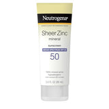 Neutrogena Sheer Zinc Oxide Dry-Touch Sunscreen Lotion SPF 50 - 3 fl. oz (Pack of 3)