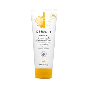 Derma E Vitamin C Gentle Daily Cleansing Turmeric Paste - Brightening Cleanse, 113g