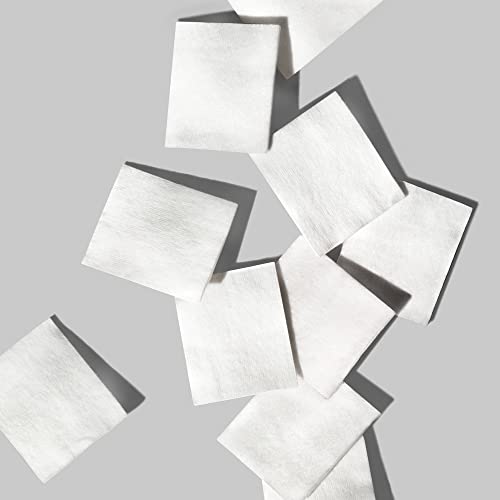 Shiseido Facial Cotton Pads (165 Squares) - Ultra-Soft, 100% Natural for Makeup Removal & Toner