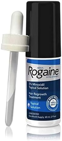 Rogaine Menâ€™s Liquid Lotion â€“ 5% Minoxidil Treatment for Baldness & Thinning Hair
