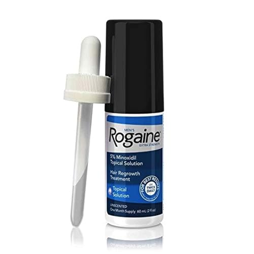 Rogaine Men’s Liquid Lotion – 5% Minoxidil Treatment for Baldness & Thinning Hair