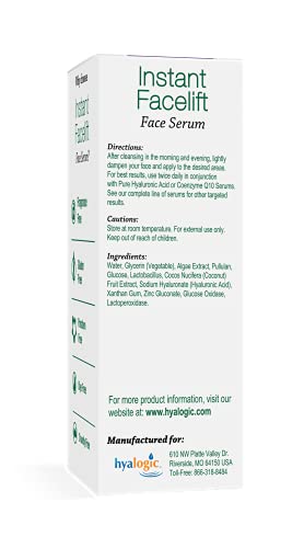 Hyalogic Instant Facelift Serum with Hyaluronic Acid & Pepha®-Tight - 1 Fl Oz