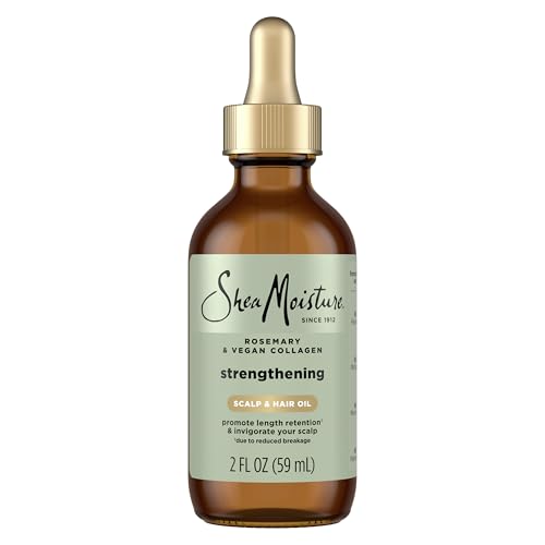SheaMoisture Strengthening Scalp & Hair Oil - Nourish & Revitalize Hair - 2 Fl Oz (59 ml)