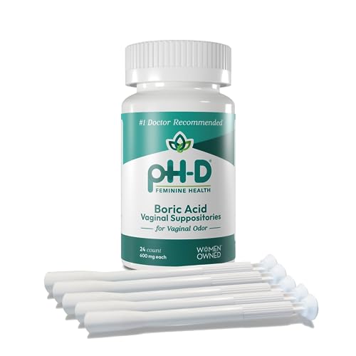 pH-D Feminine Health - 24 pH-D Suppositories + 5 Boric Acid Applicators