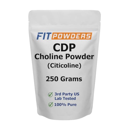 Citicoline Powder (CDP Choline) 250g - Bulk Pure Cognitive Supplement with Scoop