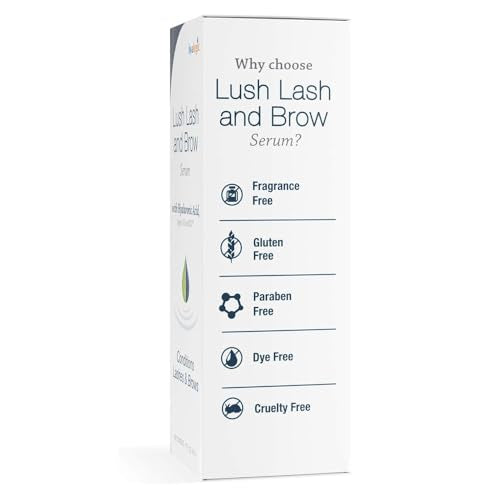 Hyalogic HA Lush Lash & Brow Serum with Hyaluronic Acid & Argan Oil - 0.17 Oz