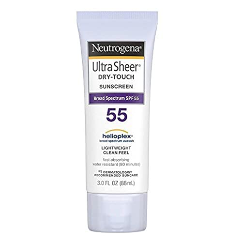 Neutrogena Ultra Sheer Dry-Touch Sunscreen SPF 55 - 3 Ounces (Pack of 2)