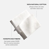 Shiseido Facial Cotton Pads (165 Squares) - Ultra-Soft, 100% Natural for Makeup Removal & Toner