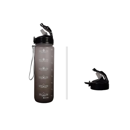 Motivational Water Bottle: BPA-Free Leakproof Hydration Bottle with Straw - Stay Hydrated and Inspired