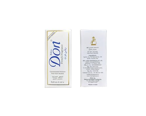 Rifas Don Concentrated Perfume Roll-On – Alcohol-Free 6ml (Pack of 4)