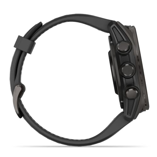 Garmin Fenix 8 - 43mm AMOLED Sapphire Smartwatch - Carbon Gray Titanium