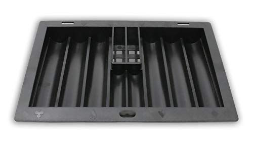 Da Vinci Plastic Poker Dealer Chip Tray for Casino Blackjack Table - Professional Chip Organizer