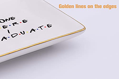 Graduation Gifts for University, Nurse, College, High School - Ceramic Jewelry Holder Ring Dish