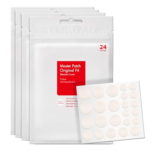 YOOJ® 96 Pcs Pimple Patches - Hydrocolloid Acne Absorbing Patches, Vegan & Cruelty Free, 3 Sizes
