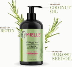 Mielle Rosemary Mint Leave-In Conditioner – Strengthens & Smooths Dry Hair