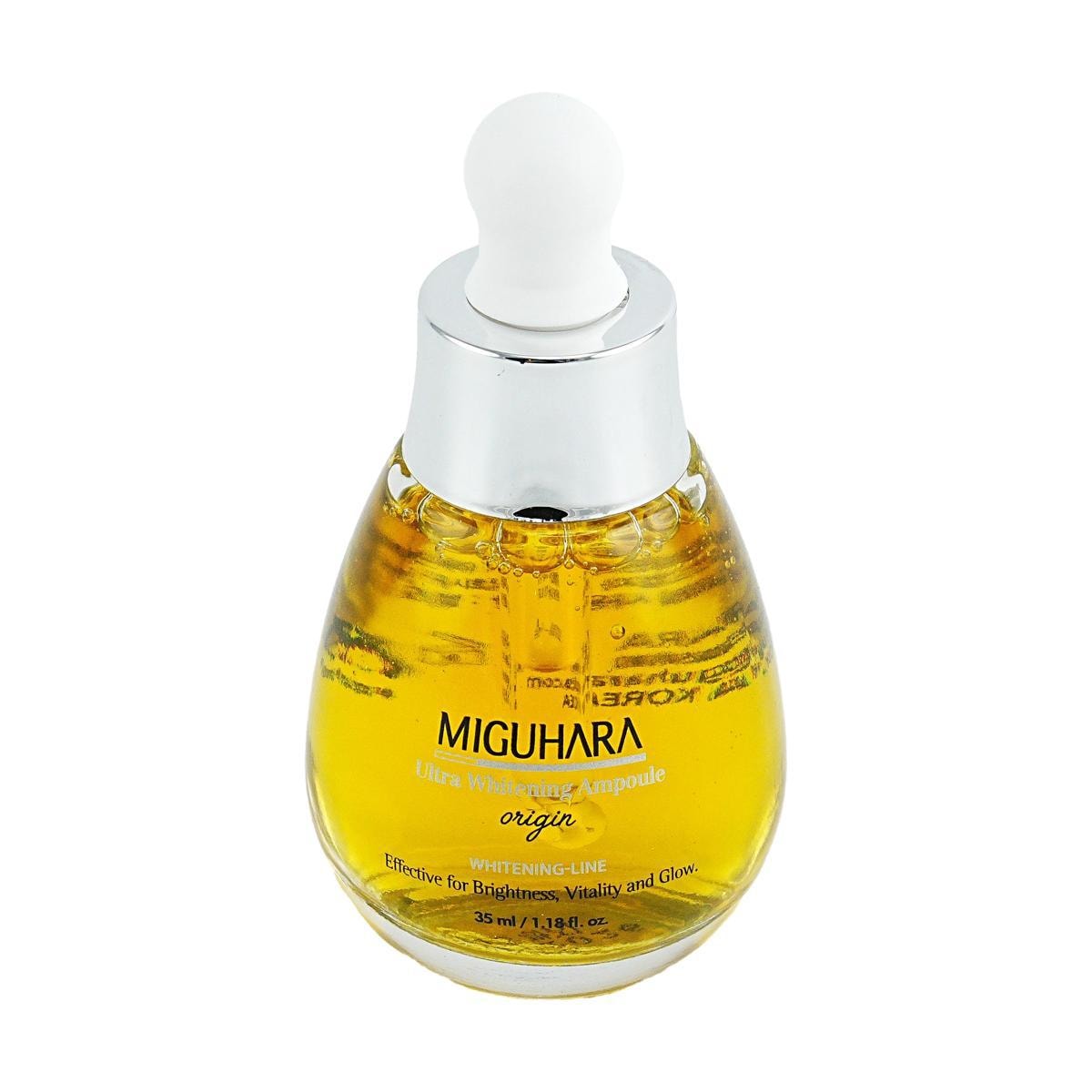 Miguhara Whitening and Brightening Essence, Precision Spot Lightening, Moisturizing and Anti-Yellowing with 4% Niacinamide, 35ml K Beauty