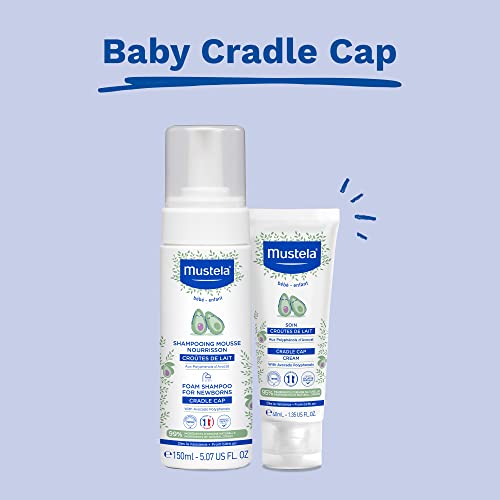 Mustela Baby Cradle Cap Cream - Newborn Safe Natural Avocado Paraben Free Fragrance