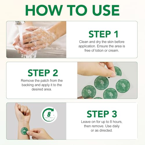 NAD+ Patches with Nicotinamide & Resveratrol - 8 Hour Energy & Anti-Aging Support