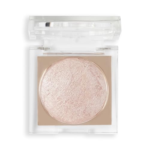 Revolution Beauty London Makeup Beam Bright Highlighter - Rose Lustre | Powder-to-Liquid Formula for All-Over Glow