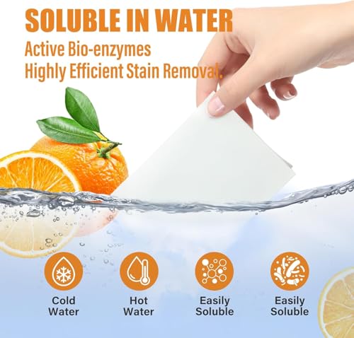 NALACAL Eco-Friendly Laundry Detergent Sheets - Citrus Scent, 200 Loads