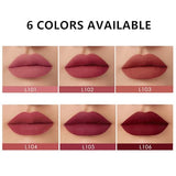 Khazna 6 Pcs Matte Liquid Lipstick Set Velvet Muddy Finish Long Lasting Waterproof