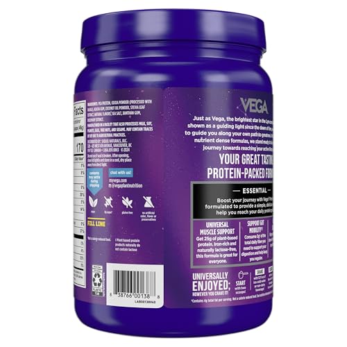 Vega Original Chocolate Vegan Protein Powder - 16.2oz Plant-Based Nutrition