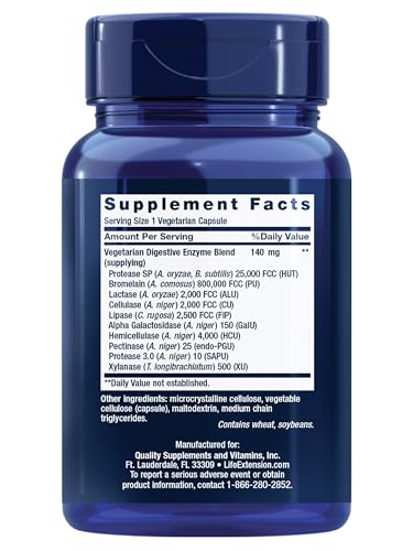Life Extension Super Digestive Enzymes, 60 Capsules for Optimal Digestion & Absorption