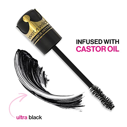 Wet n Wild Big Poppa Mascara - Volumizing, Lifting & Lengthening - Blackest Black