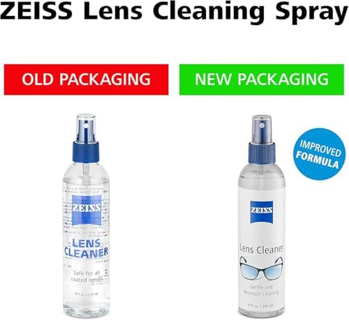 Zeiss Lens Care Pack - Two 8 oz Bottles of Lens Cleaner, Two Microfiber Cleaning Cloths