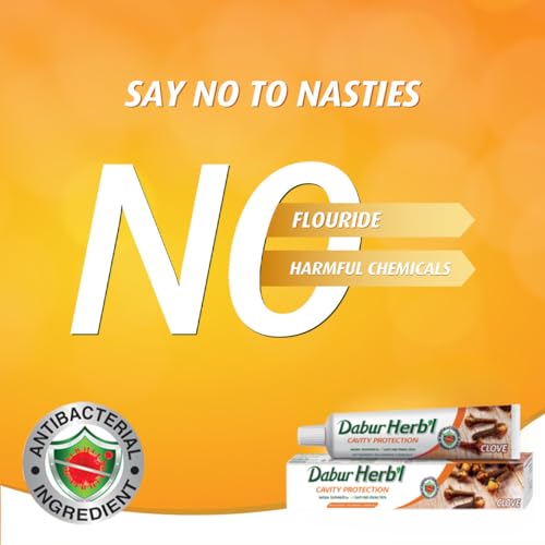 Dabur Herbal Cavity Protection Clove Toothpaste - 4x100g Family Pack