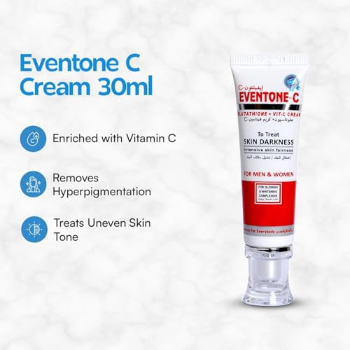 Vitamin C & L-Glutathione Brightening Face Cream – Radiant Even-Toned Skin Moisturizer 30ml