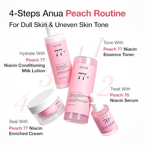 PEACH 70% Niacinamide Serum - Ultra-Concentrated Brightening Serum for Dark Spots, Hyperpigmentation & Uneven Skin Tone - 30ml