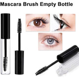Joyzzz Refillable Mascara Tube Set - 2 Pack 10ml Leak-Proof Eyelash Serum Bottles with Brush Wands for DIY Cosmetics