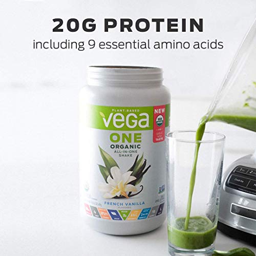 Vega All-in-One Nutritional Shake - Chocolate Flavor, 13.2oz (375g) Plant-Based Protein